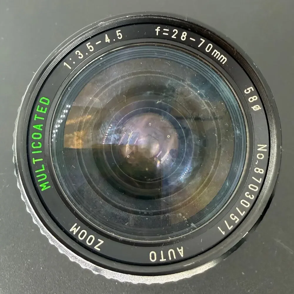 Vintage Sears 28-70mm F/3.5-4.5 MC Macro Zoom Lens For Pentax K Mount PK No 202